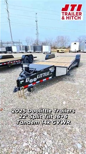 22 ft Split Deck Tilt #trailer 2025 Doolittle 16+6