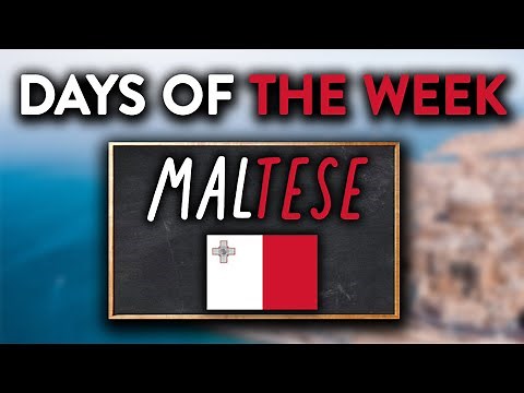 Learn MALTESE: Days of the Week