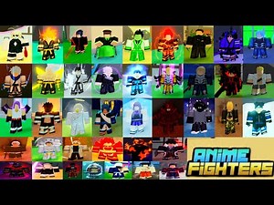 All 40 Crafting Fighters Showcase in Anime Fighters Simulator