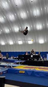 A moment to reflect on my first USA qualifier🙂‍↕️ #gymnastics #trampoline #sports #olympics #flips