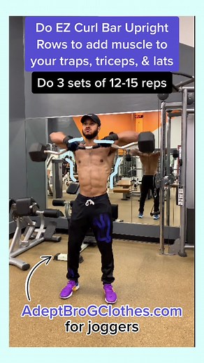 Effective EZ Curl Bar Exercises for Traps, Triceps, and Lats