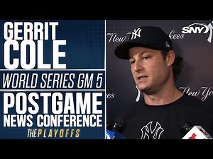Gerrit Cole talks costly miscue in Yankees fate-deciding loss in Game 5 of the World Series | SNY