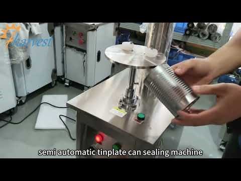 Màquina segelladora de dipòsits de llet condensada semiautomàtica, màquina segelladora de llaunes