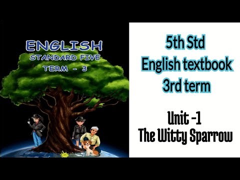 5th Std English 3rd term | Unit-1 The witty sparrow