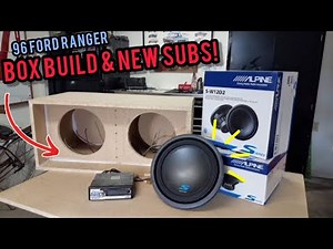 Minitruck Blow Through Sub Box BUILD - New ALPINE Type S Subs & Box Design - Pt.1 96 Ford Ranger