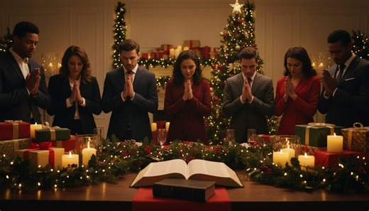 Powerful Opening Prayer for Christmas Party with Bible