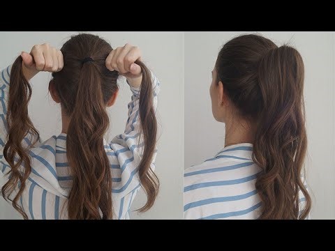 HIGH PONYTAIL.STEP BY STEP