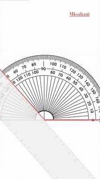 Angle using protractor #school #geometry #maths