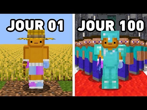 J'ai Créé un EMPIRE en 100 JOURS sur Minecraft..