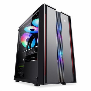 [Hot Item] Segotep Prime G Gaming Case. M-ATX Casse Support 7 120mm Fans, Simple Front Panel, Acrylics Transparent Side Panel, USB3.0**1 USB2.0*2, HD Audio PC Case