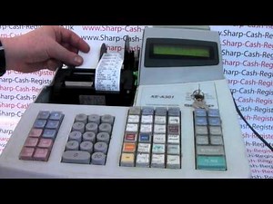 SHARP XE-A301 PAPER EMPTY ERROR MESSAGE