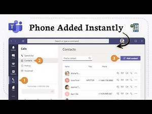 How to add a phone number in Microsoft Teams