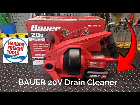 BAUER - 20V Cordless Automatic Feed Drain Cleaner
