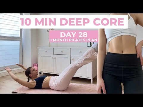 Day 28 – 1 Month Pilates Plan | 10 Minute Deep Core Workout ✨