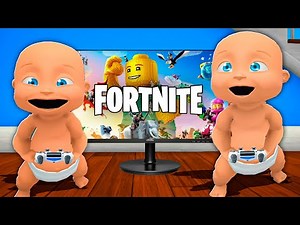 Baby PLAYS LEGO FORTNITE!