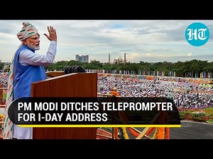 PM goes impromptu, ditches teleprompter; Over 80 minute extempore by Modi from Red Fort