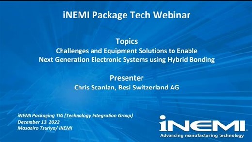 Besi_Advances in Interconnect & Assembly Technologies(下一代电子系统先进互连和组装技术)