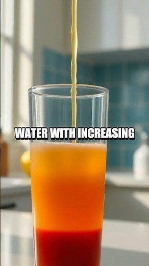 Density Rainbow at Home Family Science