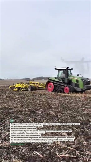 This Giant Tractor Can Prepare an Entire Field in Minutes! #tractor #farming #agriculture
