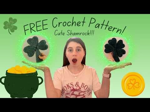 Crochet Four Leaf Clover Tutorial 🍀 FREE Amigurumi Pattern Step By Step