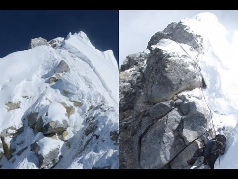 Hillary Step near Mount Everest's top has collapsed