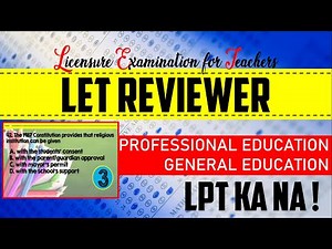 GEN ED AND PROF ED REVIEWER l LET REVIEWER