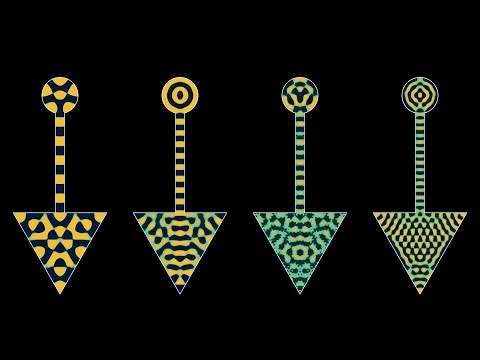 Disc-triangle resonators with different frequencies