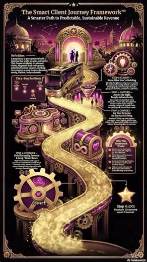 🚀 Learn the Smart Client Journey Framework and how to make these infographics 🤓 #SMART 👇