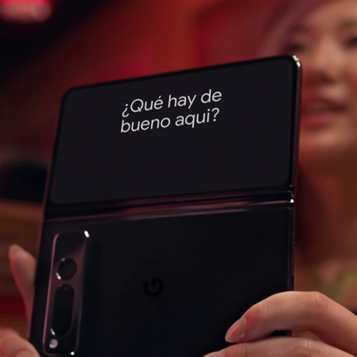 Break down language barriers with #PixelFold 🗣 Dual Screen interpreter mode uses both screens on a Pixel Fold, so it’s even easier to have face-to-face conversations in different languages.¹ Get real-time language help with Live Translate on Pixel Fold, available at the Google Store: https://goo.gle/4cLlxWC ¹Dual Screen interpreter mode available on Pixel Fold only. Live Translate is not available in all languages or countries. See g.co/pixel/livetranslate for more information. Translation may 