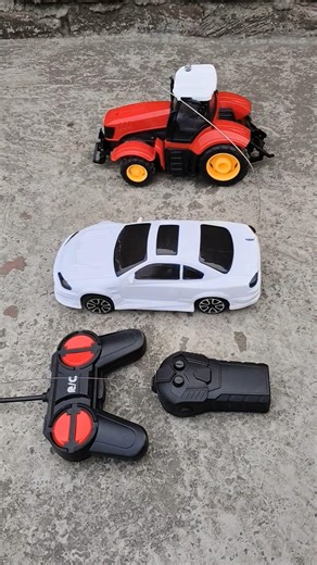 Best 2 RC Tractor VS RC 3D Lighting car testing #shorts