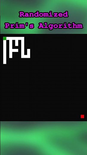 Maze Generation: Randomized Prim's Algorithm #maze #algorithms #computerscience