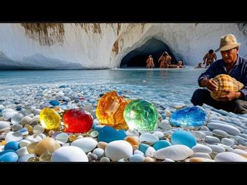 Fishermen discovered an underwater cave that only appears at low tide.