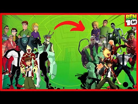 Ben 10 (2d) vs (3d) Destroy All Aliens Full Comparison - All characters