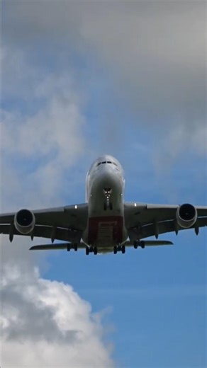 EMIRATES A380 LANDING RWY14 MAURITIUS 🇲🇺✈️ #MRU #EK #A380