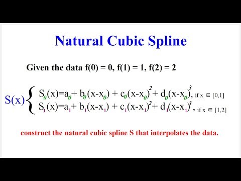 How to Construct a Natural Cubic Spline | Step-by-Step with Example