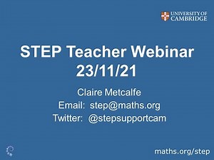 Helping your students to STEP up to university maths