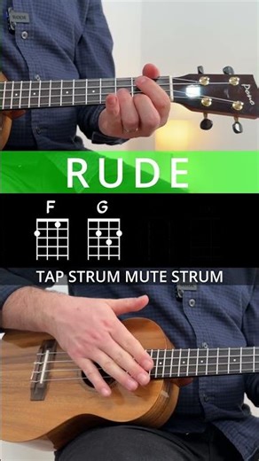 MAGIC!'s RUDE Ukulele Playalong (Easy Chords!) #Shorts #UkeCover