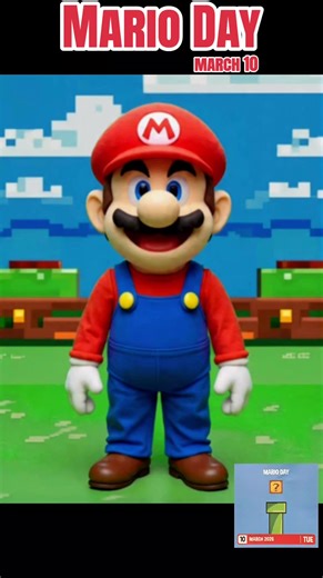 That's right, everybody. It's Super Mario day again. Have a Mario day. #fyp #weird #marioday #holiday #snes