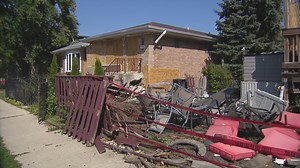 Family displaced after CTA bus is hit by car, crashes into Jefferson Park home