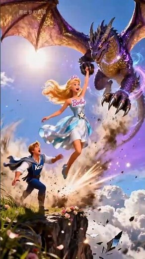 Barbie Sad love story🐲😑 #barbie #funny #shorts