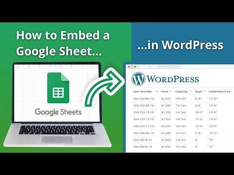 How to Embed Google Sheet in WordPress - 2020