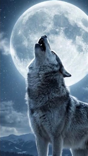 A Lonely Wolf’s Howl 🐺🌕