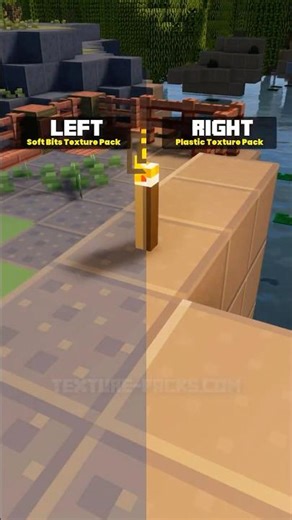 Soft Bits Texture Pack or Plastic Texture Pack? #shorts