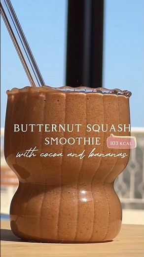 New butternut squash smoothie recipe😋 recipe in description📌 #butternutsquash #smoothierecipe
