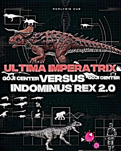 Ultima Imperatrix vs Indominus Rex 2.0(Goji center) #jurassicworld
