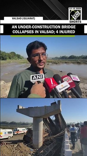 ‘No casualties have been reported’: An under-construction bridge collapses in Valsad; 4 injured