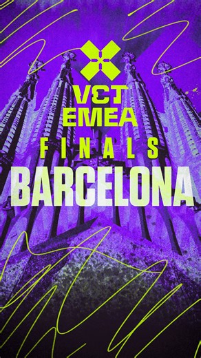 VALORANT Esports EMEA on Instagram: "We’re staying in Spain, but we’re switching up the city. Get ready for VCT EMEA Stage 2 Finals: Barcelona, which will take place at Olimpic Arena Badalona from August 28-30. #valorantesports #vctemea #vct"