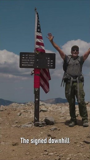 One Minute Hike—Mt Baldy via Devil's Backbone #hiking #mtbaldy #devil'sbackbonetrail
