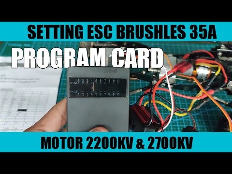 Setting esc 35a brushless pakai program card