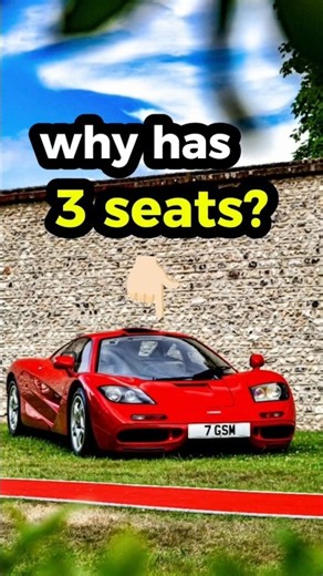 Why does the McLaren F1 have 3 seats? 😳🏎️ #trending #viralvideo #mclaren